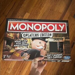 Monopoly Cheaters Edition Board Game - Red and Black